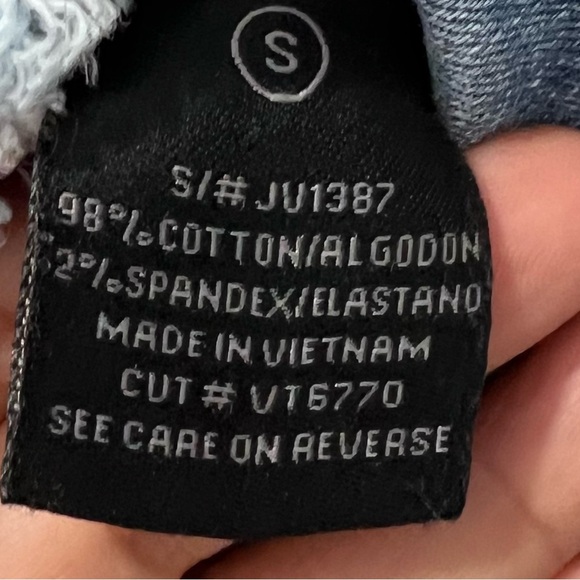 Just USA Authentic Denim vest embellished S - Picture 7 of 8